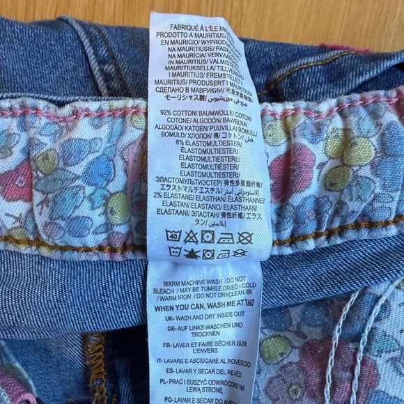 EUC Boden Girls Flower Embroidered Jeans - Picture 7 of 7